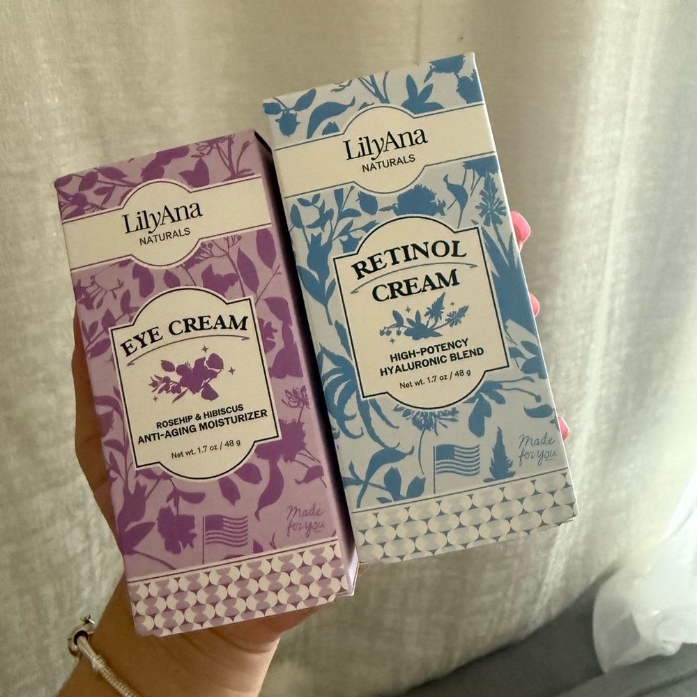 Eye and Retinol Cream Set - Purple and Blue